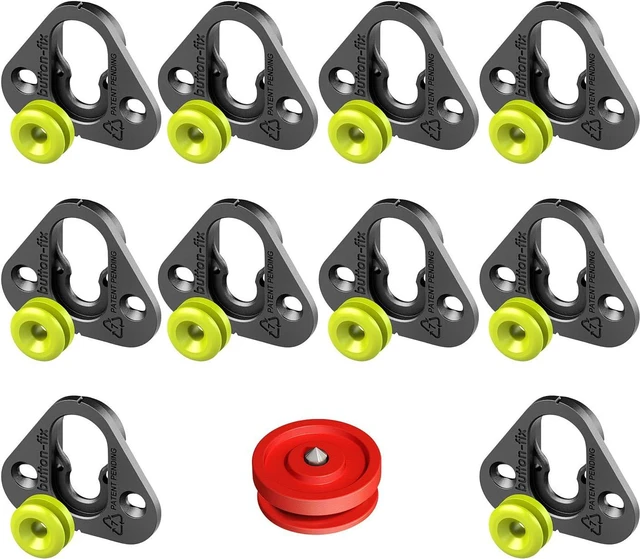 Main image of Button Fix Type 1 Complete Bracket Marker Guide Kit Connecting 90 Degree Panels (10 Sets + 1 Marker Guide)
