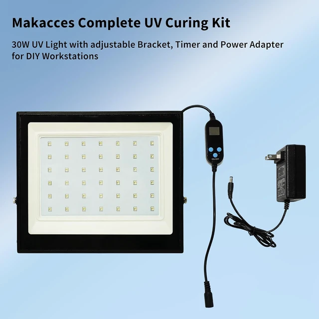 Alt view image 6 of 6 - 3D Printer UV Resin Curing Light with Timer 365nm & 395nm