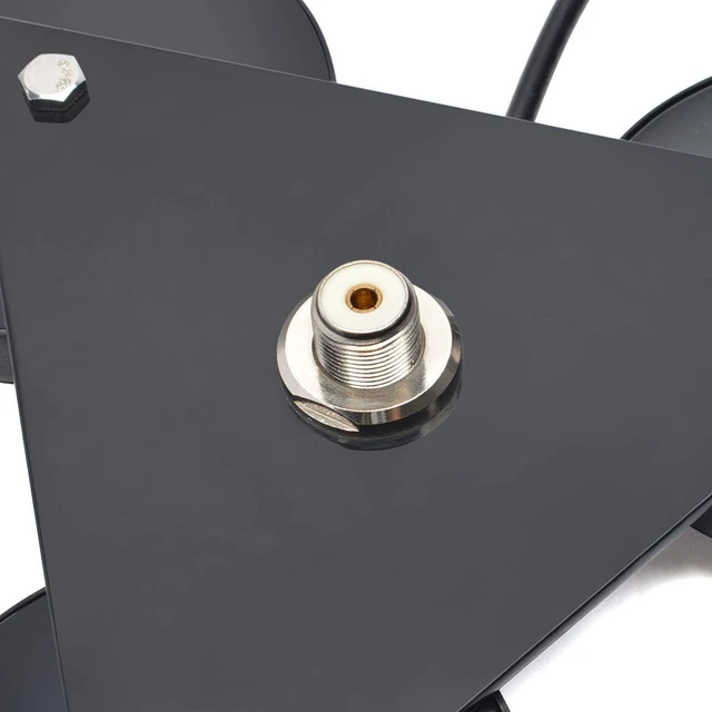 Alt view image 5 of 7 - SO-239 Tri-Mag Car Truck Antenna Magnet Mount Base w/16.4ft RG58 Cable
