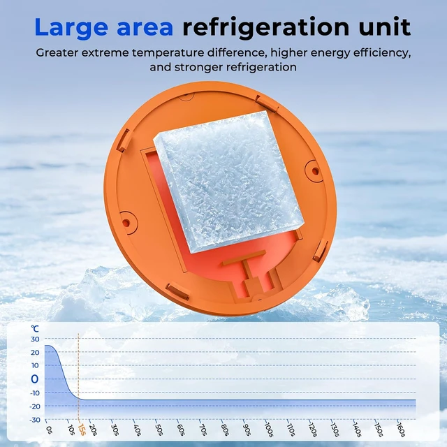 Alt view image 6 of 7 - AI Magnetic Semiconductor Phone Cooler Game Stream Cell Phone Cooler