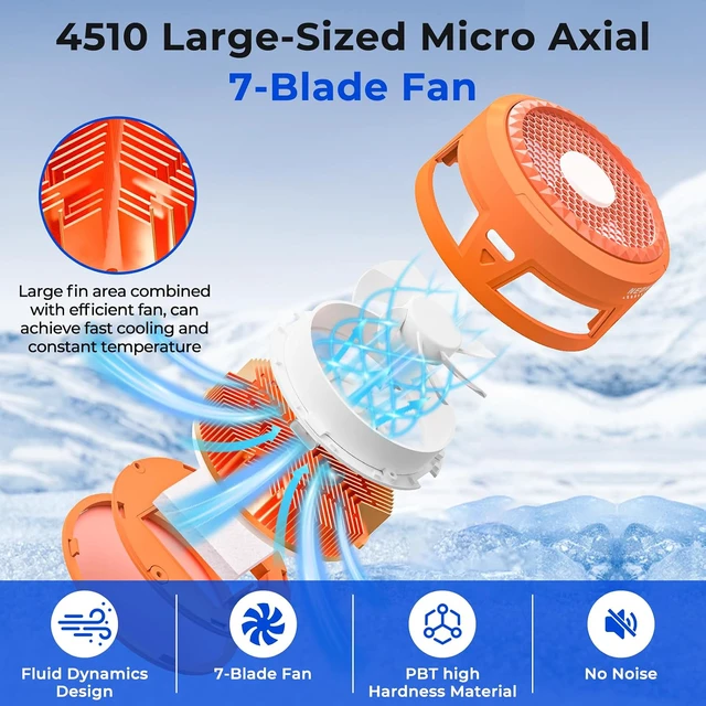 Alt view image 5 of 7 - AI Magnetic Semiconductor Phone Cooler Game Stream Cell Phone Cooler