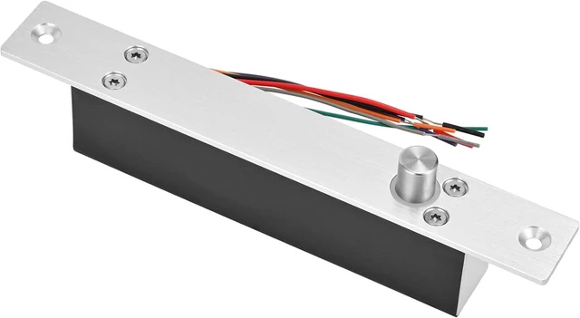 Alt view image 2 of 7 - Electric Deadbolt Drop Bolt Lock, Fail-Secure NO Mode 12V DC for Narrow Door Access Control System