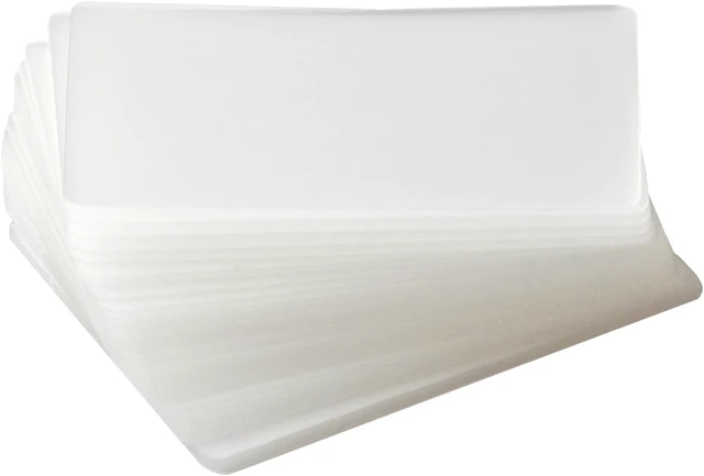 Alt view image 4 of 5 - 500-count Thermal Laminating Pouches 3 x 5-in x 5 Mil 2 sides, Heat for Clear Gloss finish thru 2.75 x 4.75-inch cards, Small Index Card size, Round Corners, Waterproof (76mm x 127mm x 125mic 2 sides)