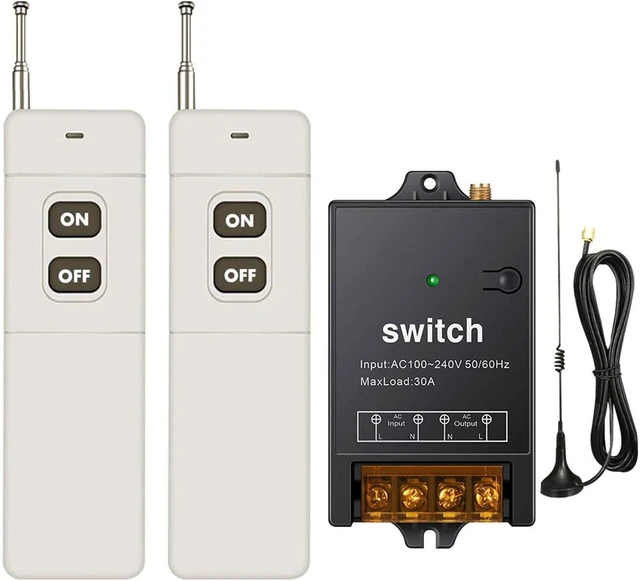 Main image of 40A Relay Remote Control Switch, 1500M Long Distance