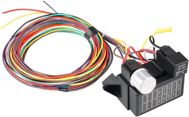 Alt view image 2 of 7 - 8 Circuit Wiring Harness Universal Wire Harness