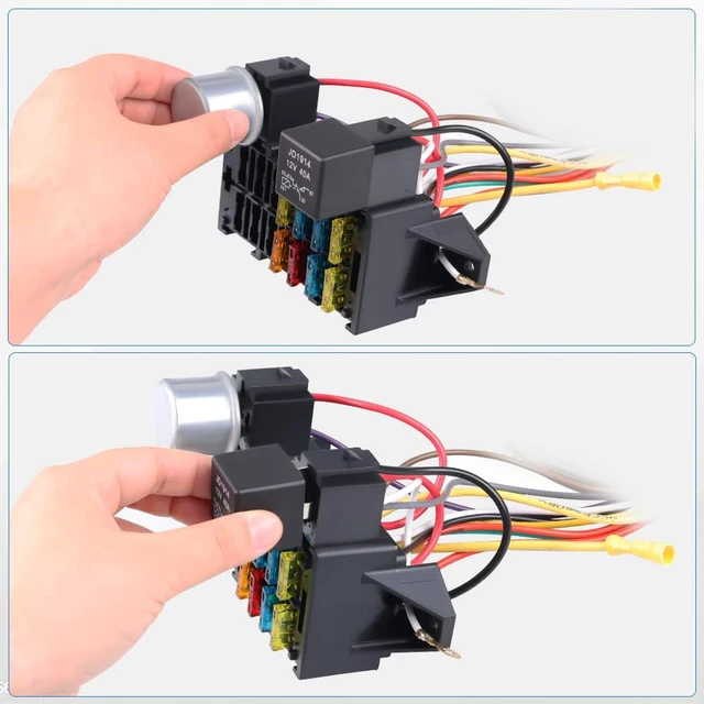 Alt view image 4 of 7 - 8 Circuit Wiring Harness Universal Wire Harness
