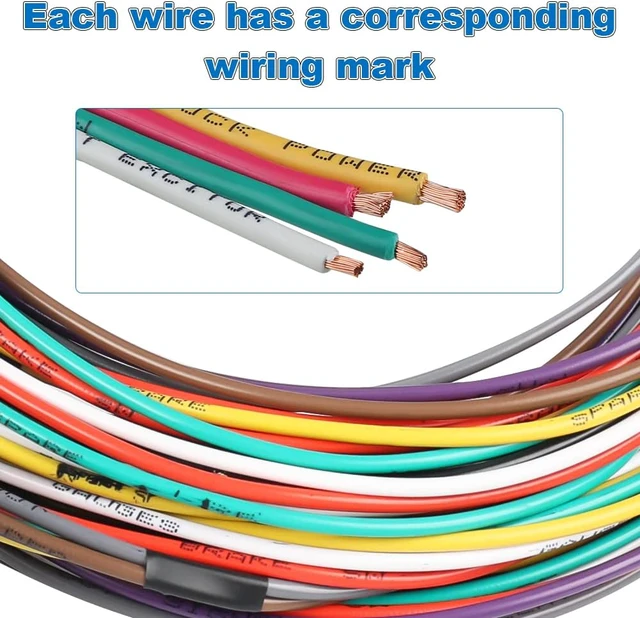 Alt view image 5 of 7 - 8 Circuit Wiring Harness Universal Wire Harness