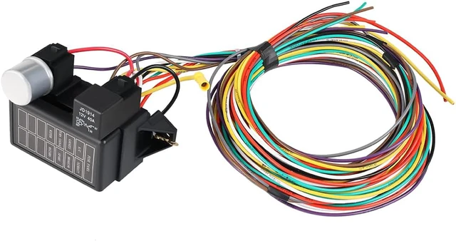 Alt view image 7 of 7 - 8 Circuit Wiring Harness Universal Wire Harness