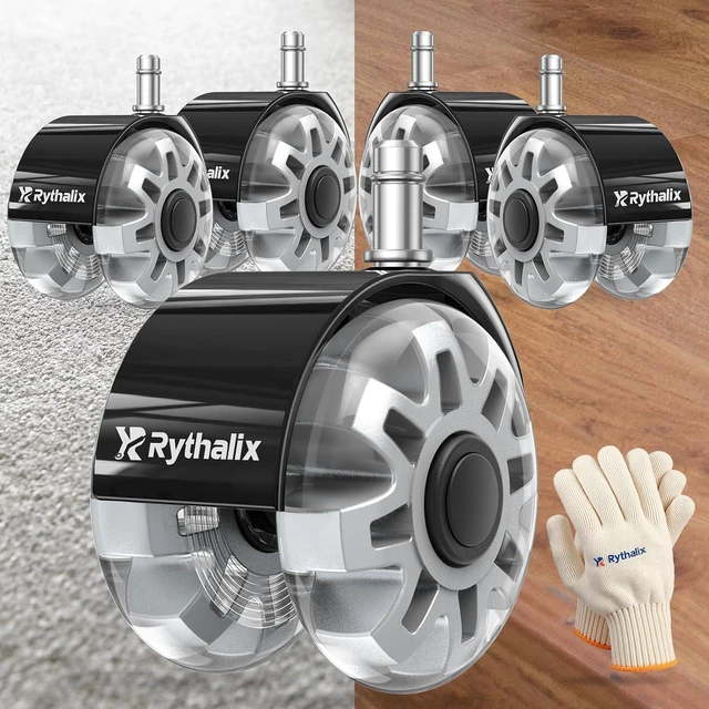 Main image of 3" Office Chair Wheels Set of 5 - Desk Chair Caster Wheels