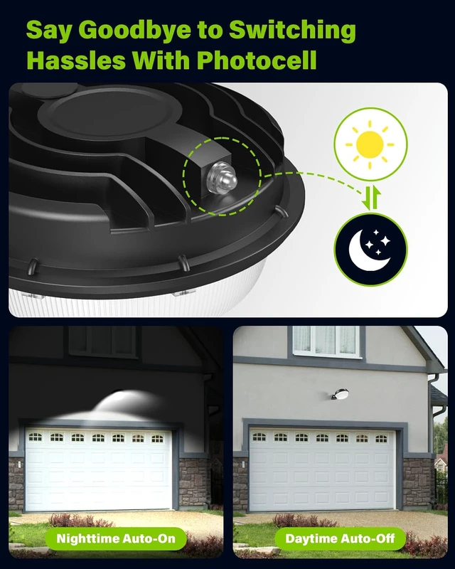 Alt view image 2 of 7 - 150W LED Barn Light Dusk to Dawn, 21000LM Outdoor Yard Light 5000K Aluminum