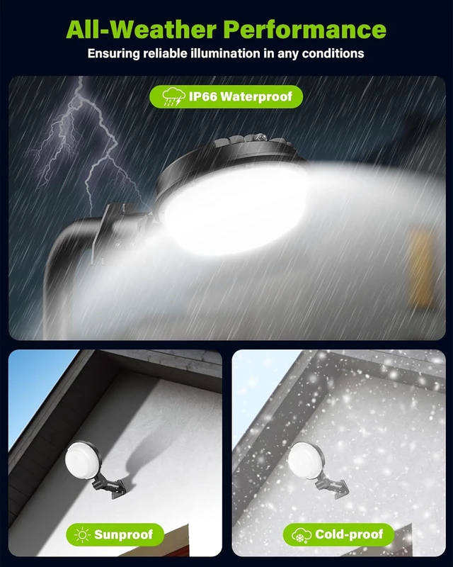 Alt view image 5 of 7 - 150W LED Barn Light Dusk to Dawn, 21000LM Outdoor Yard Light 5000K Aluminum