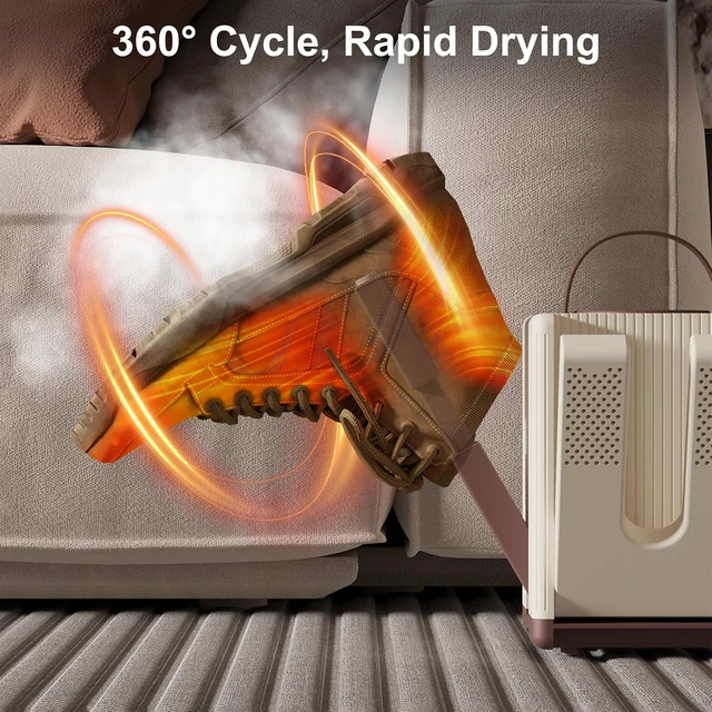 Alt view image 3 of 7 - Shoe Dryer and Boot Dryer 6-Arm Drying Rack Four timing modes
