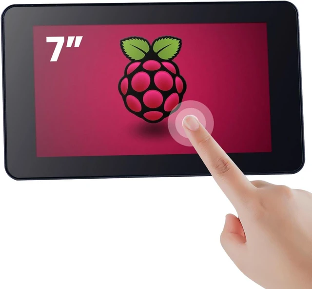 Main image of 7 Inch Touchscreen IPS DSI Display Compatible with Raspberry Pi 5, 800x480 Capacitive Screen MIPI DSI Driver-Free Interface