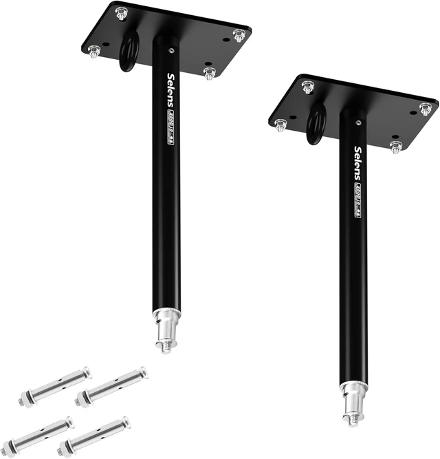 Main image of 2 Pcs Camera Ceiling Mount, 11" Wall Mount Bracket with 1/4" Adapter