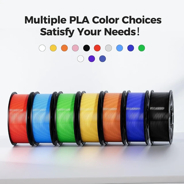 Alt view image 6 of 7 - PETG 3D Printer Filament 1.75mm 4KG, Black+White+Grey+Transparent