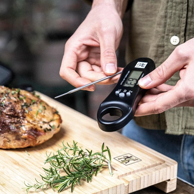 Alt view image 3 of 5 - BBQ+ Digital Cooking Thermometer with Dual Probes
