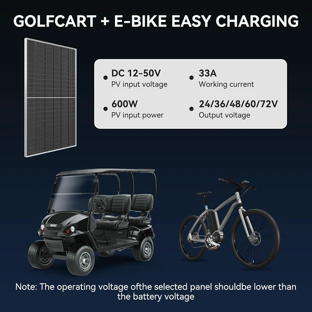 Alt view image 4 of 7 - 600W MPPT Boost Solar Charge Controller, LCD Solar Charging Regulator