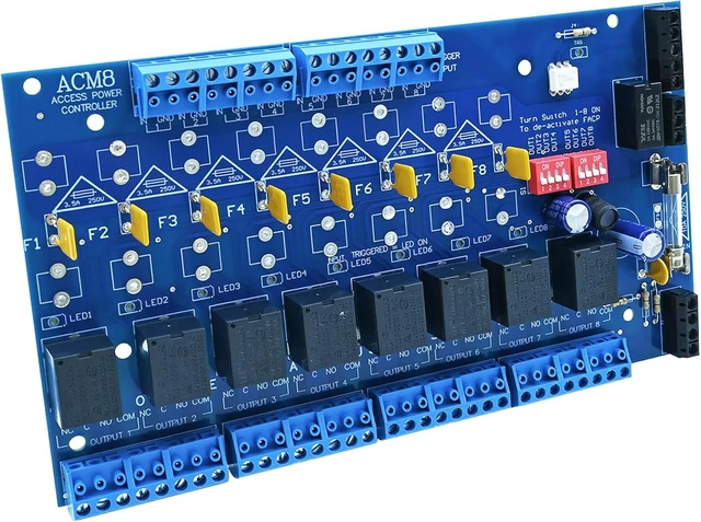 Main image of ACM8CB Power Controller Module, 12-24V DC, Compatible with Altronix ACM8CB