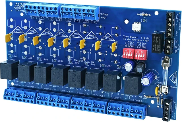 Alt view image 2 of 6 - ACM8CB Power Controller Module, 12-24V DC, Compatible with Altronix ACM8CB