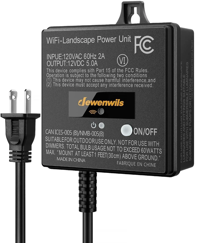 Main image of 60W WiFi Low Voltage Transformer, 120V AC to 12V DC