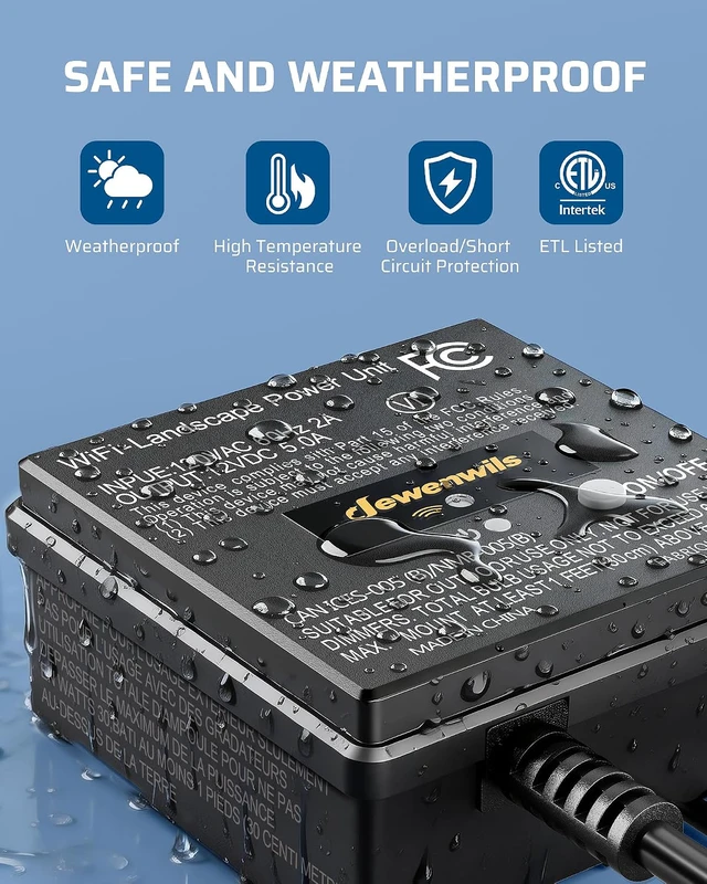 Alt view image 4 of 7 - 60W WiFi Low Voltage Transformer, 120V AC to 12V DC