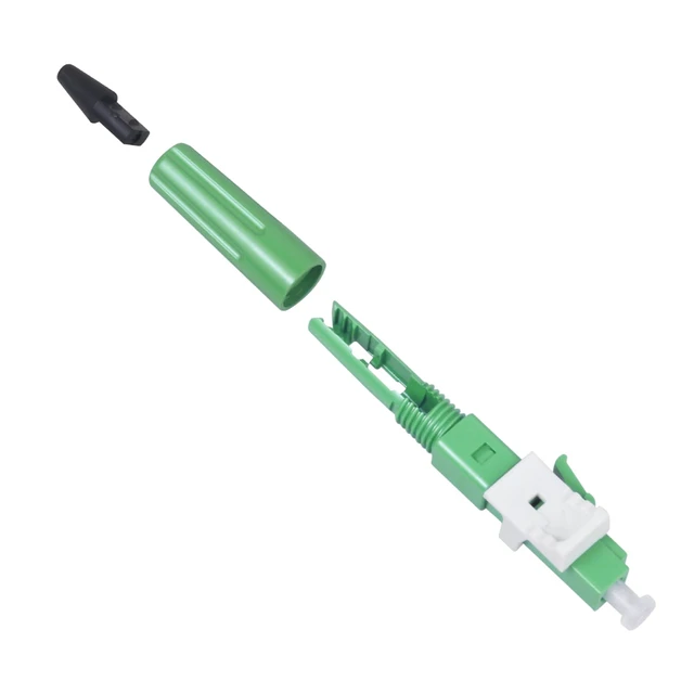 Alt view image 2 of 7 - -20 Pack LCAPC Singlemode Fiber Optic Quick Assembly Connector Fast Mechanical Connection Adapter for 0.9/2.0/3.0/2.0 * 1.6/2.0 * 3.0mm Fiber Cable(Green)