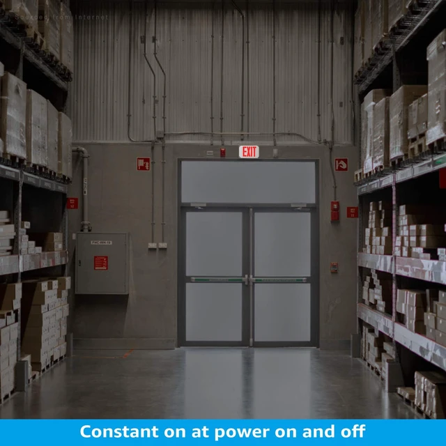 Alt view image 7 of 7 - Wet Location LED Exit Sign with Battery Backup White
