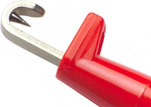 Alt view image 2 of 5 - Insulation-Piercing Macro-Hook to Standard (4 mm) Banana Plug 36" Test Lead (18 AWG PVC) - Set of 2: Red, Black (BXJL-36R/B)