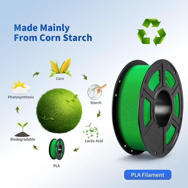 Alt view image 6 of 7 - 3D Printer Filament Multicolor PLA Bundle 4KG
