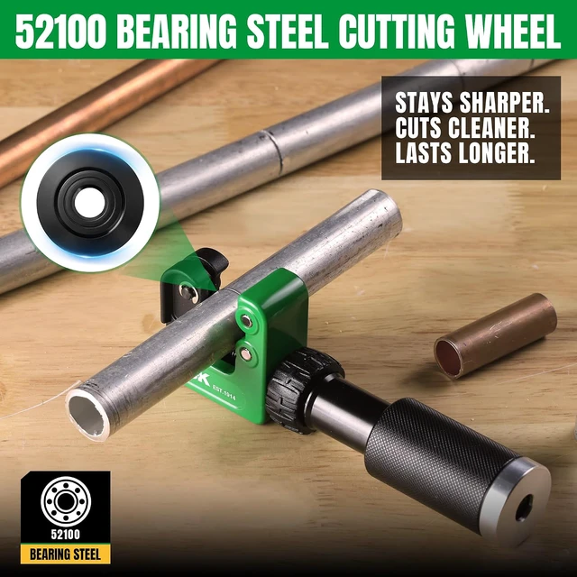 Alt view image 5 of 7 - Copper Pipe Cutter with 52100 Bearing Steel Blade for 1/4"-1 1/4" OD Tube