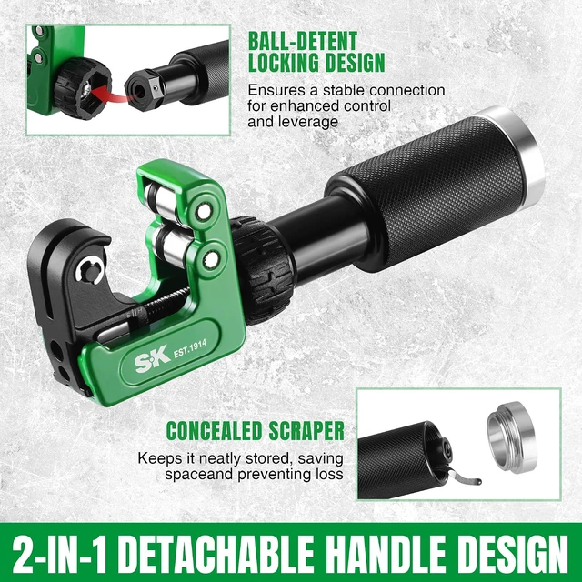Alt view image 6 of 7 - Copper Pipe Cutter with 52100 Bearing Steel Blade for 1/4"-1 1/4" OD Tube