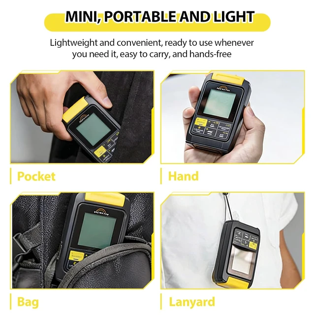 Alt view image 4 of 6 - 6 in 1 Fiber Optic Tester with Optical Power Meter,-50~+30dBm,VFL Function & RJ45 Cable Test, 8501625nm Multi-Wavelength, Type-C Rechargeable, 500 Data Storage, Backlight Display, Handheld Tool