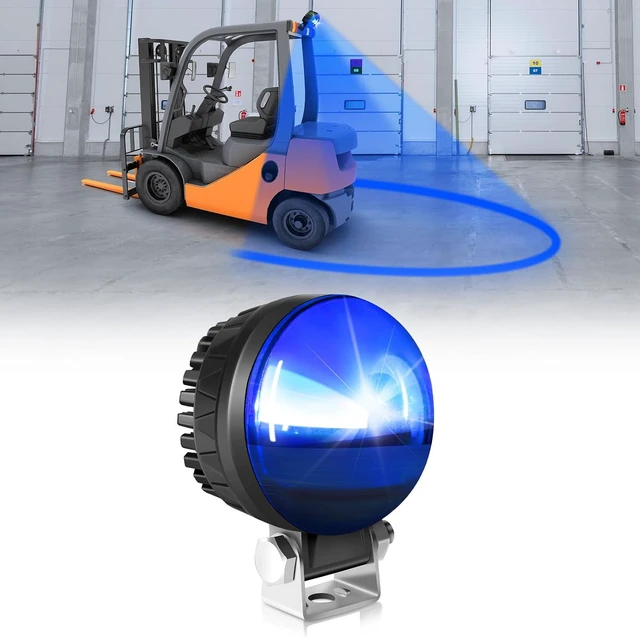 Main image of New LED Forklift Safety Light Blue Arc Forklift Warning Light Warehouse Pedestrian Area Spotlight 30W DC 10-110V