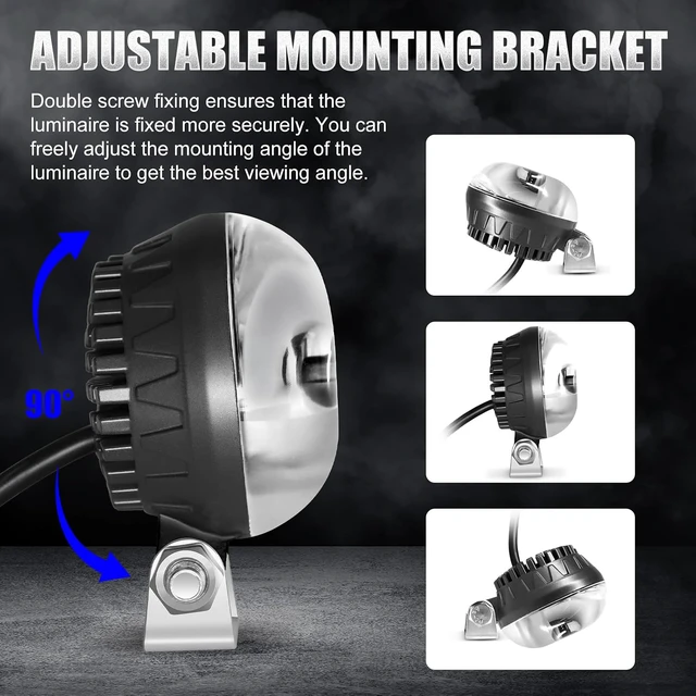 Alt view image 4 of 7 - New LED Forklift Safety Light Blue Arc Forklift Warning Light Warehouse Pedestrian Area Spotlight 30W DC 10-110V