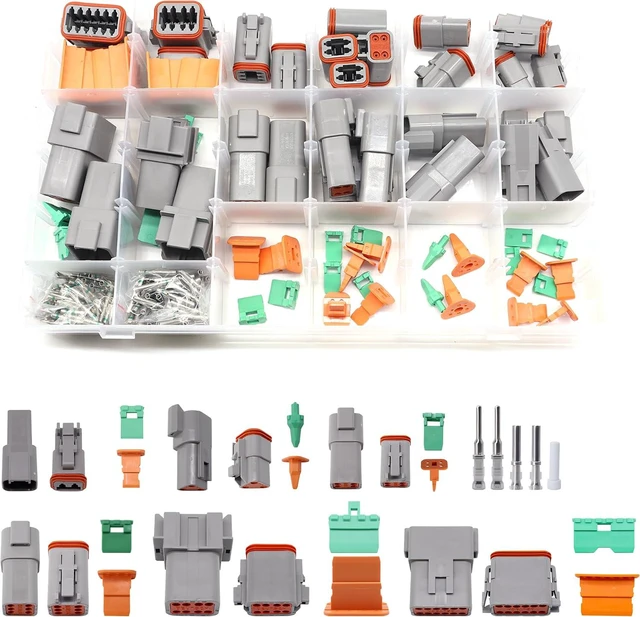 Main image of DT Connector Waterproof Kit 2 3 4 6 8 12 Pin Deutsch DT Connectors