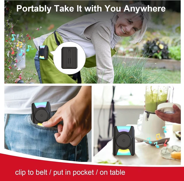 Alt view image 3 of 7 - 1000FT Wireless Hearing Impaired Doorbell, 2 Buttons, 3 Receivers