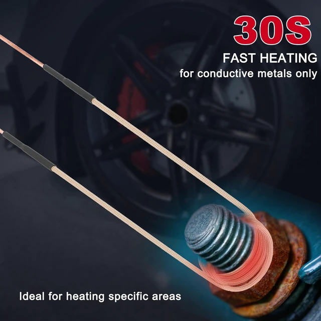 Alt view image 3 of 6 - Upgrated 10Pcs Induction Heater Coil Kit,magnetic induction coil insulation is not easy to come off, high durability suitable for magnetic induction heater