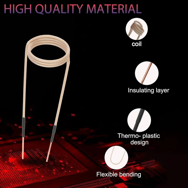 Alt view image 5 of 6 - Upgrated 10Pcs Induction Heater Coil Kit,magnetic induction coil insulation is not easy to come off, high durability suitable for magnetic induction heater