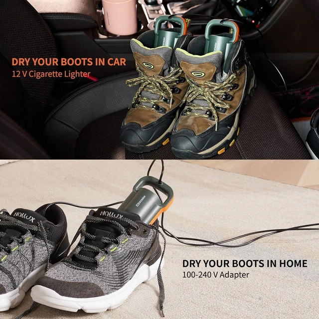 Alt view image 6 of 7 - Portable Shoe Dryers and Boot DryerBoot dryer for winter Boots, Work Boots, Rain Boots, Tennis Shoes, Ski Boot Liners,With integrated fan and heater-Ultra Silent