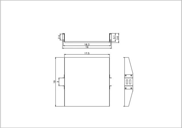 Alt view image 2 of 2 - 2U 19inch Rackmounted Centermount Cantilever Network Utility Shelf
