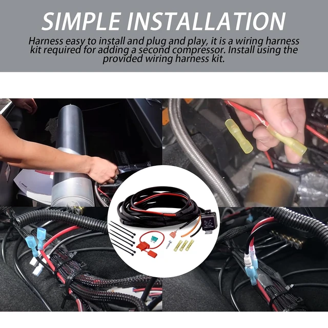 Alt view image 6 of 7 - 27703 Second Compressor Wiring Harness,w/ 30-Amp Fuse Holder
