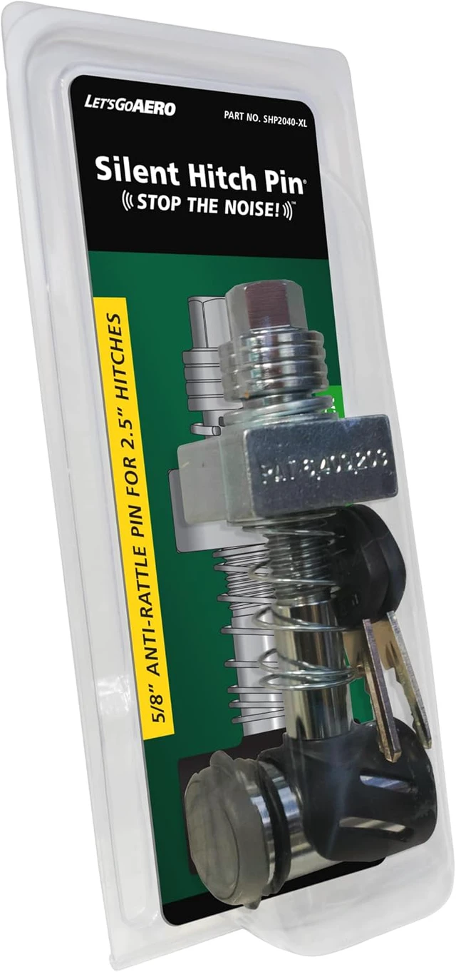 Alt view image 2 of 5 - (SHP2040-XL) Keyless Press-on Locking Silent Hitch Pin for 2.5in Hitches