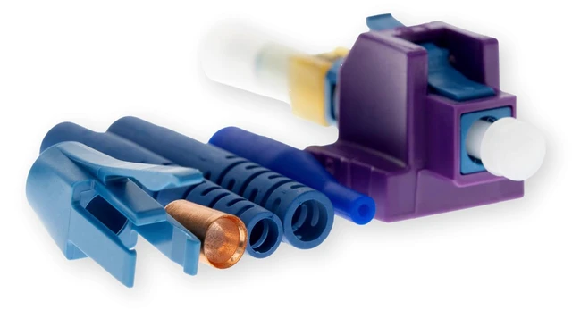 Alt view image 5 of 6 - 95-200-99 Pack of 5 UniCam LC Single-Mode Fiber Connectors, No-Epoxy No-Polish, Fast Field-Installable OS2 Termination, Ceramic Ferrule, Low-Loss