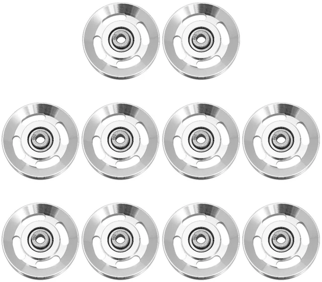 Main image of Exercise Pulley Replaceable: 10 Pcs Gym Pulley, Lifting Pulley Wheel Pully Pulley System Wheel Pulley Gym Wear Resistant Fitness Equipment Aluminum Alloy Cable