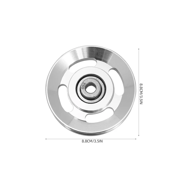 Alt view image 3 of 7 - Exercise Pulley Replaceable: 10 Pcs Gym Pulley, Lifting Pulley Wheel Pully Pulley System Wheel Pulley Gym Wear Resistant Fitness Equipment Aluminum Alloy Cable