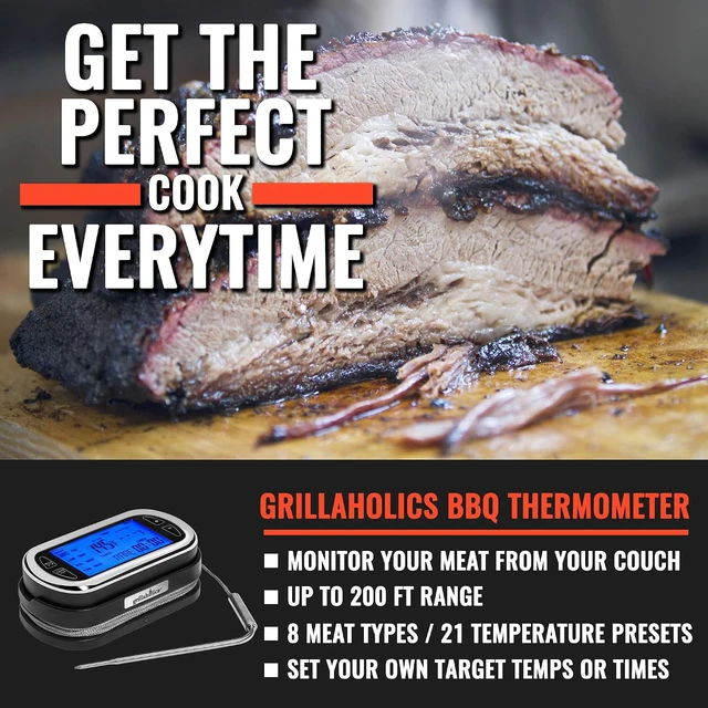 Alt view image 2 of 6 - Remote Wireless Digital Meat Thermometer for Grilling & Smoking