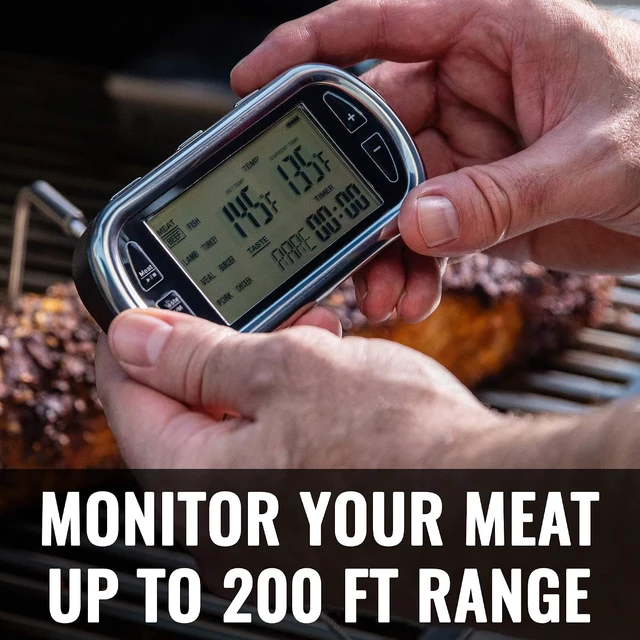 Alt view image 5 of 6 - Remote Wireless Digital Meat Thermometer for Grilling & Smoking