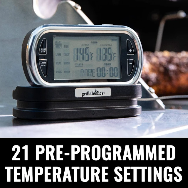 Alt view image 6 of 6 - Remote Wireless Digital Meat Thermometer for Grilling & Smoking