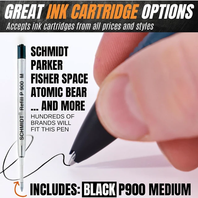 Alt view image 5 of 7 - Stealth Pen Pro Tactical Pen for Self Defense - Enhanced Writing Survival Pen with Glass Breaker to Escape & Defend - Bonus Training to Protecting Yourself - Great Gift for Men - Navy
