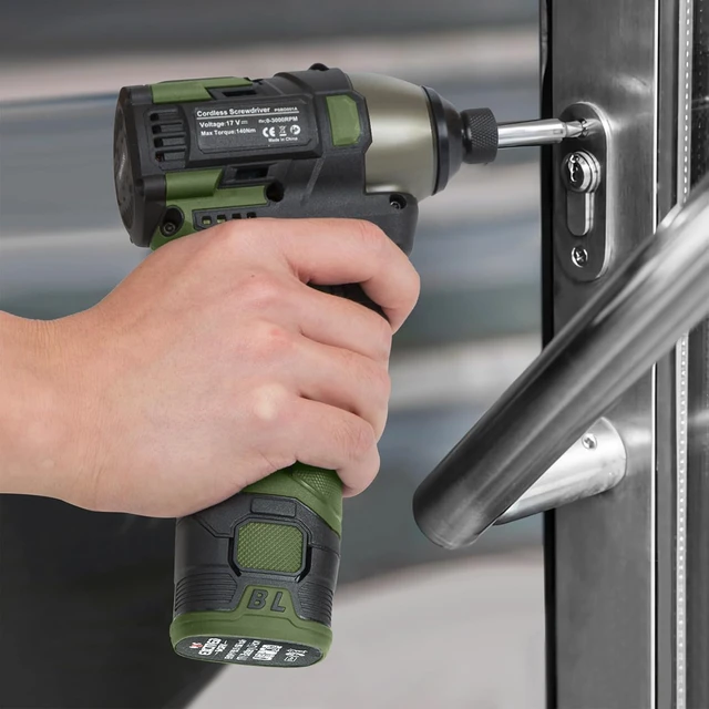 Alt view image 3 of 7 - 17V Brushless Screwdriver, 140Nm Cordless Impact Driver Set with 3 Adjustable Speed, 2 Batteries and Led Work Light